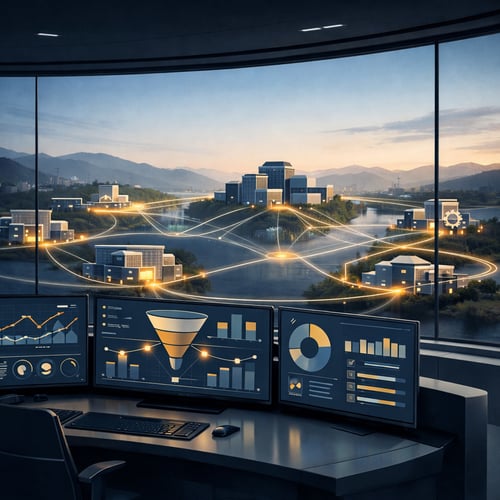 Executive Control Tower Monitoring Revenue Ecosystem