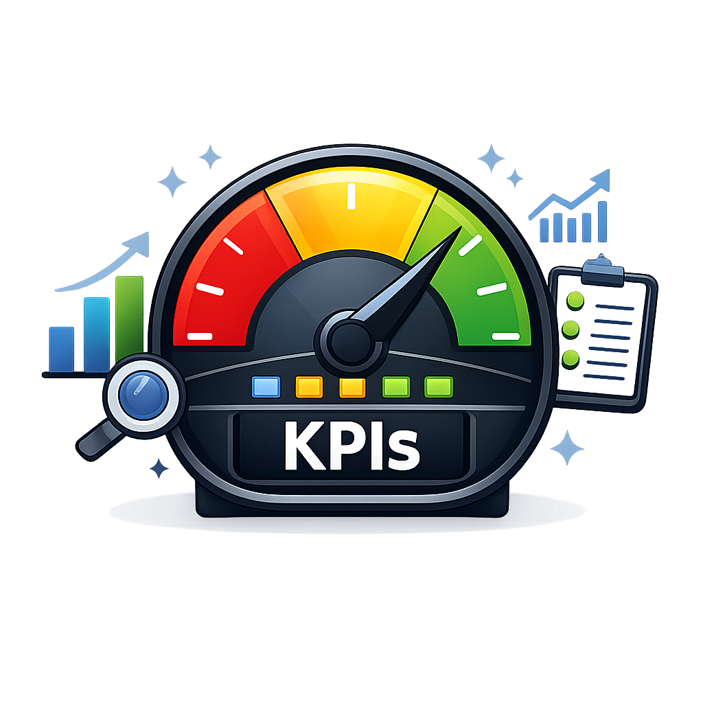 Gauge  dashboard icon Represents measurement KPIs and operational tracking-1