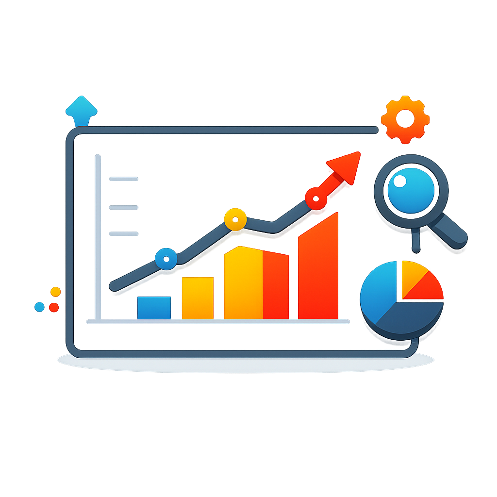 Line chart  analytics icon