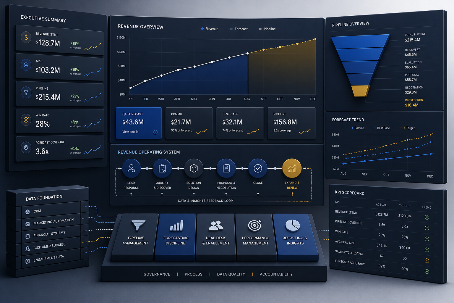 Operational Clarity and Forecasting Dashboard System