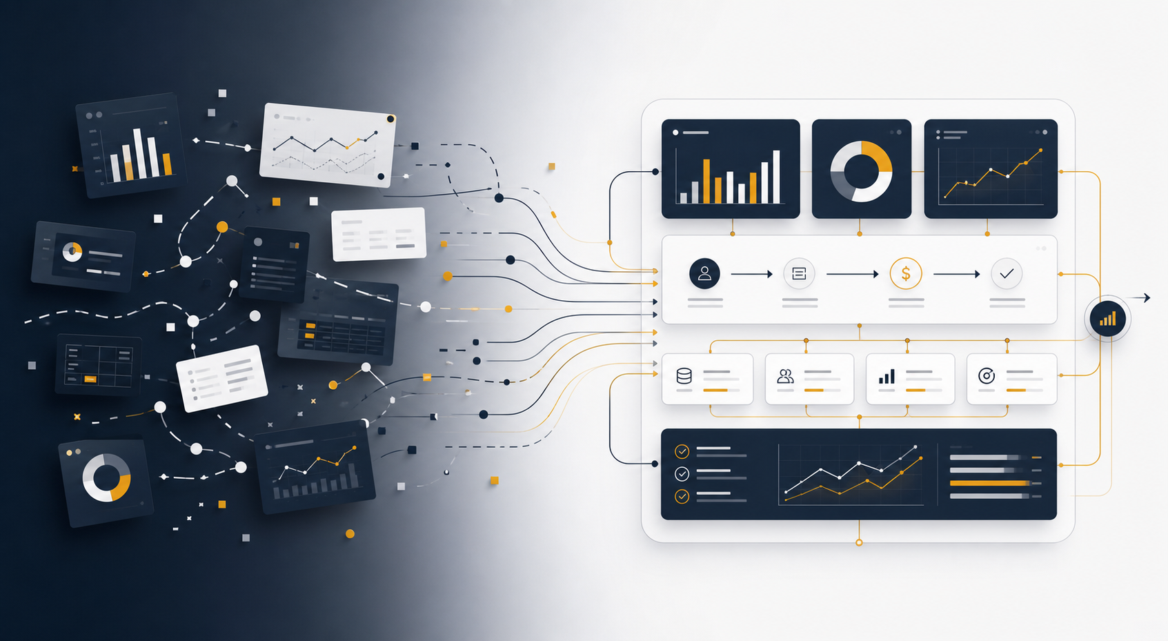 Structured Revenue Operations Reorganization Illustration