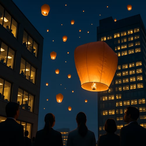 sky lanterns somewhere in a business setting with a ratio of 300175-1 sky lanterns somewhere in a business setting with a ratio of 300175-1